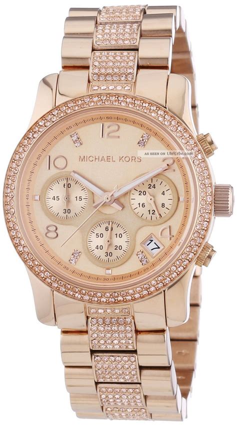 michael kors damenuhr kunststoffband rosè|michael kors rose gold tone.